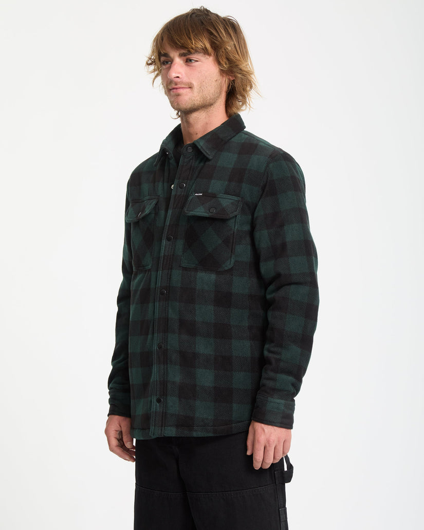 Bowered Fleece Over-Shirt - Scarab