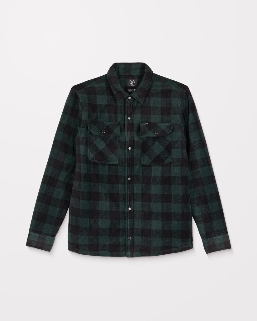 Bowered Fleece Over-Shirt - Scarab