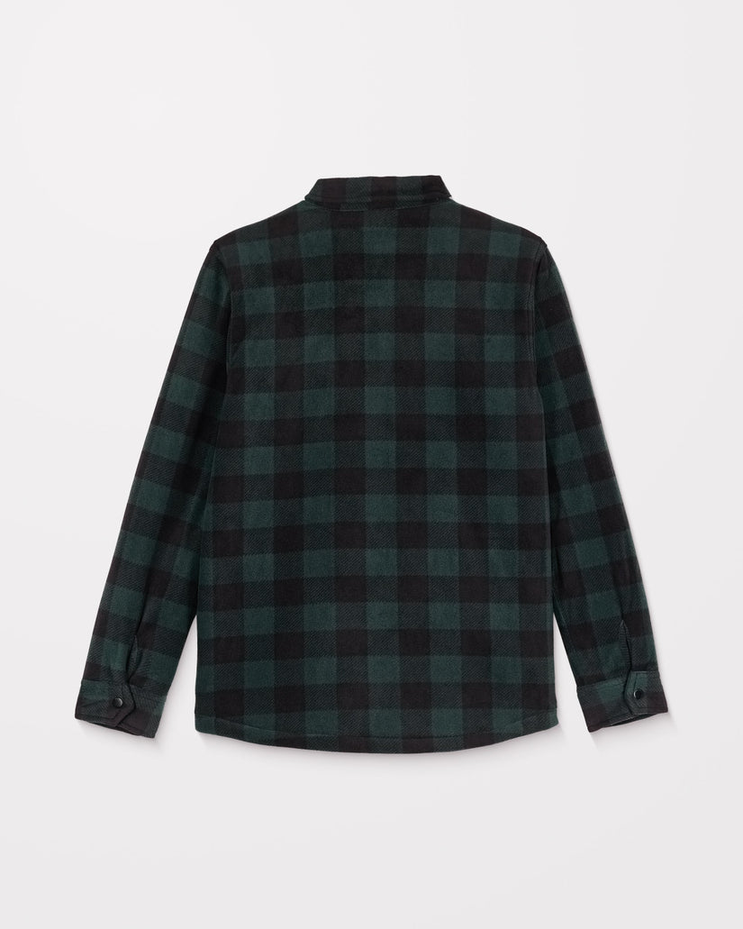 Bowered Fleece Over-Shirt - Scarab