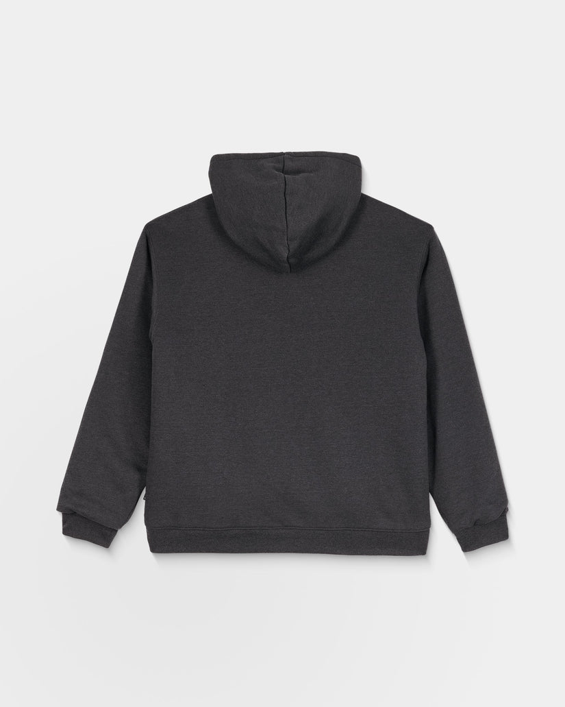 Single Stone Lined Zip Hoodie - Heather Black