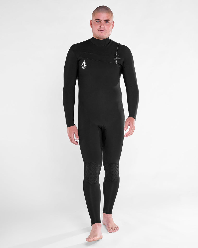 Modulator 3/2Mm Chest Zip Full Wetsuit - Black