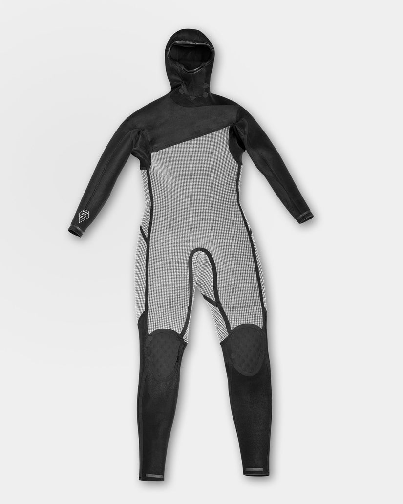 Modulator 4/3Mm Hooded Chest Zip Wetsuit - Black