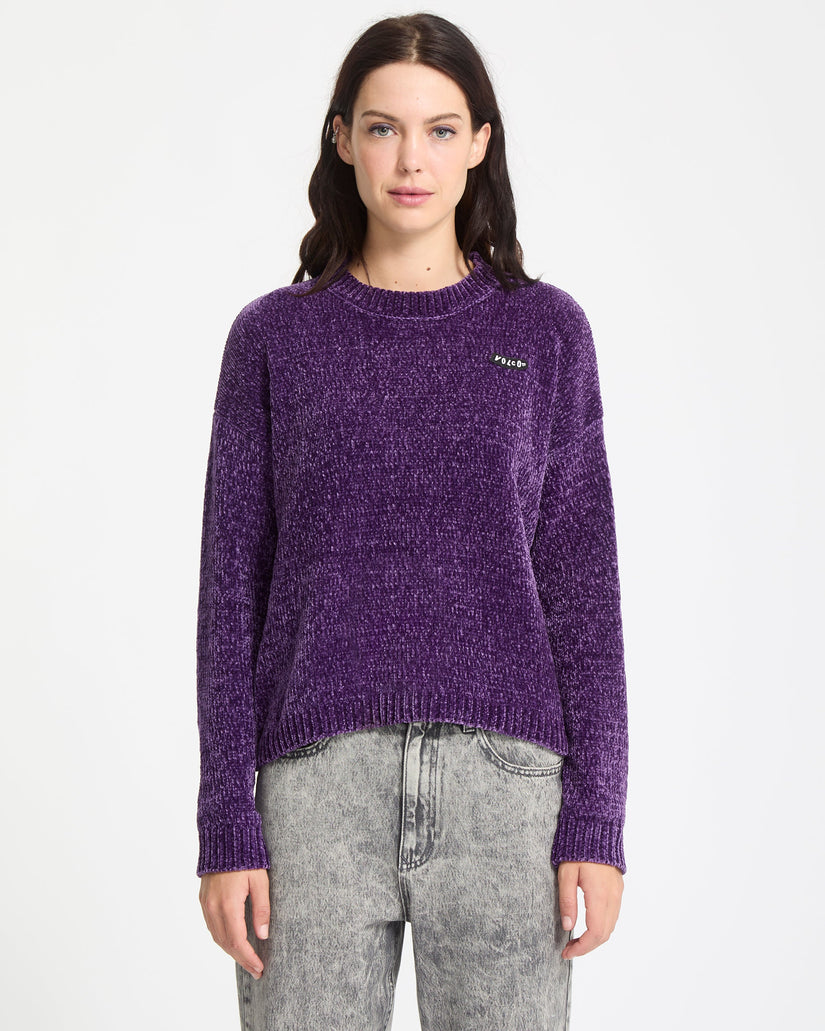 Bubble Tease Sweater - Acai