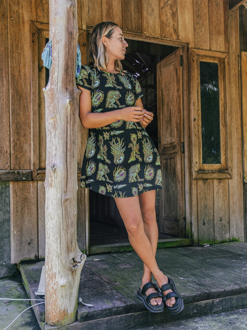 Tetsunori Dress - BLACK