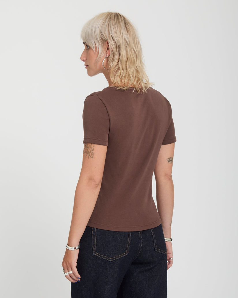 Volcom Stone Tight T-Shirt - Tobacco Brown