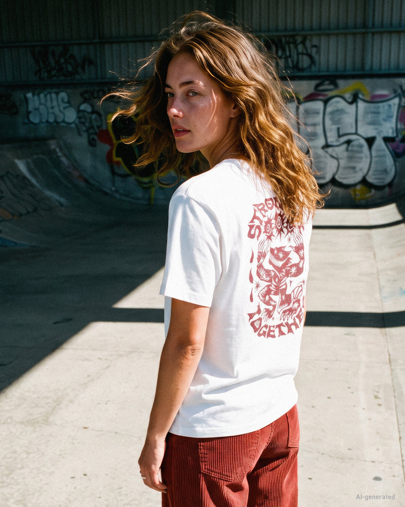 Radical Daze Up T-Shirt - White
