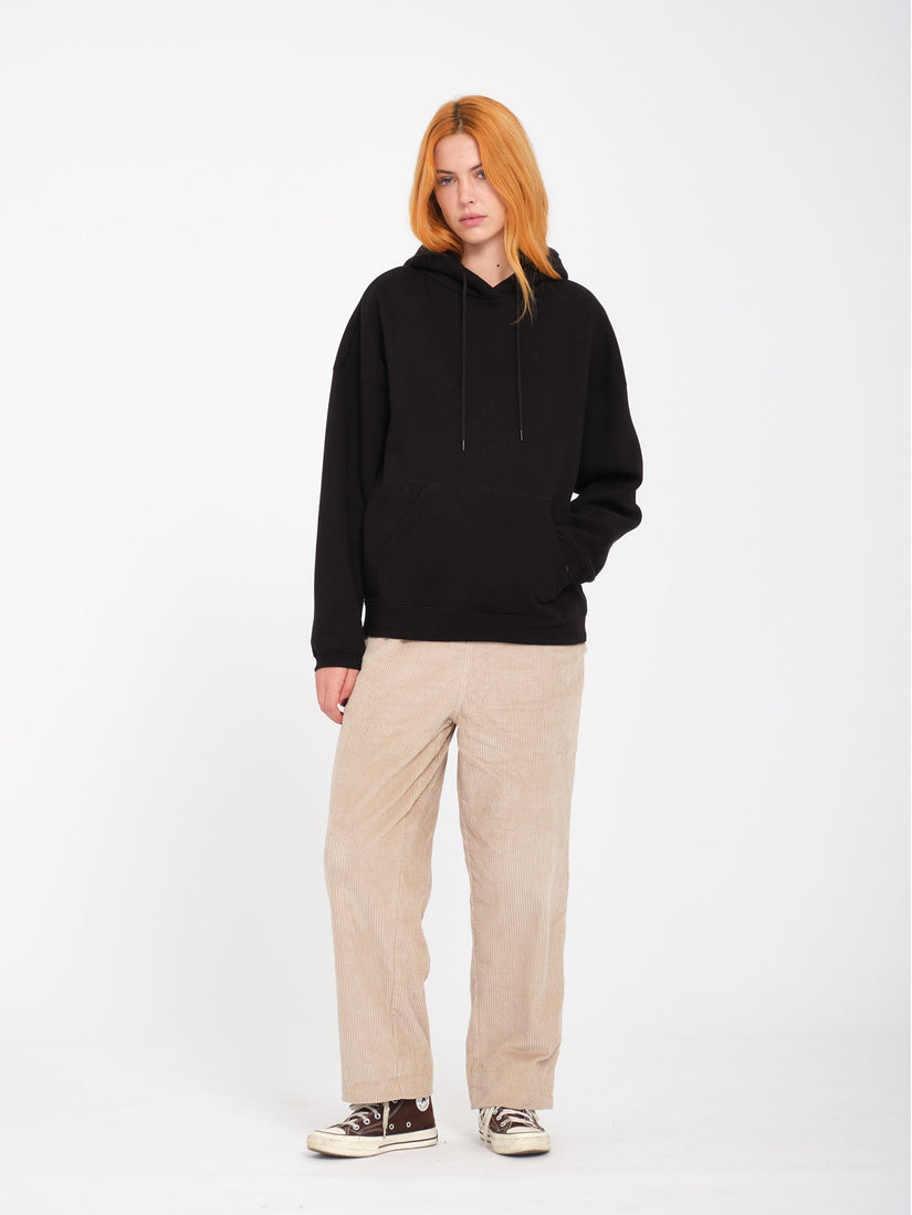 Stone Heart Up Hoodie - Black