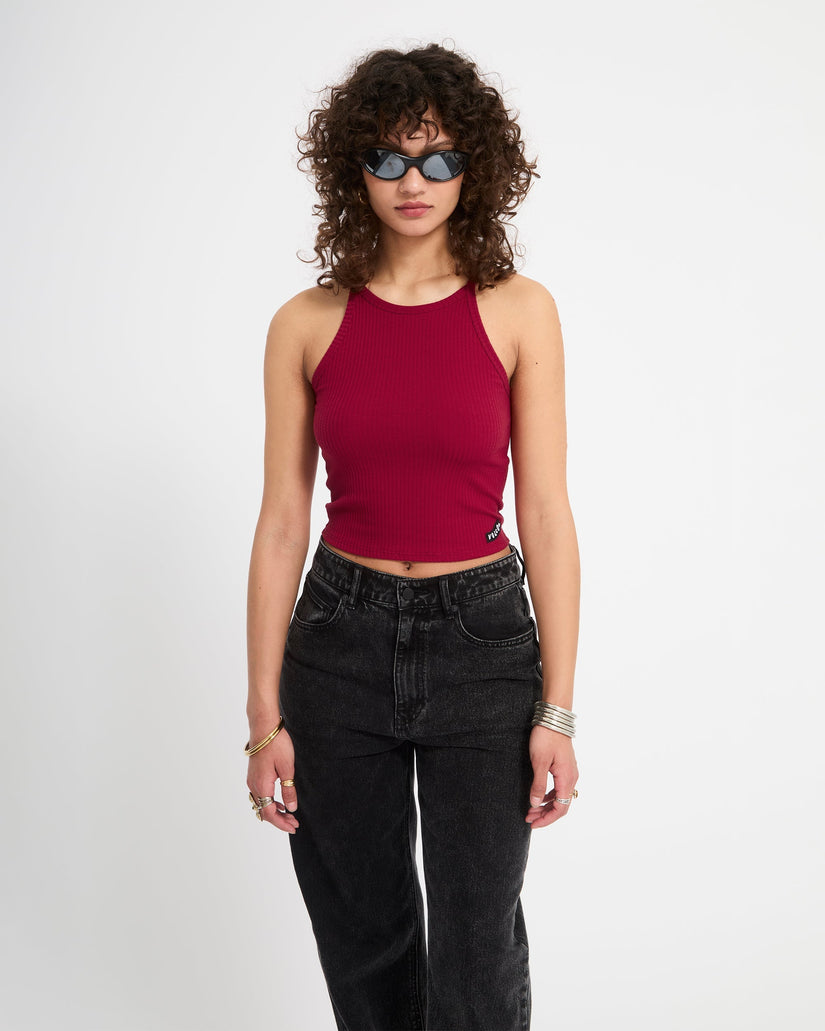 Leelee Tank Top - Deep Red