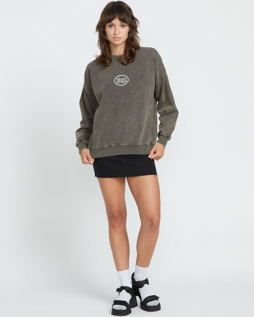 Stone Sweatshirt - VINTAGE BLACK
