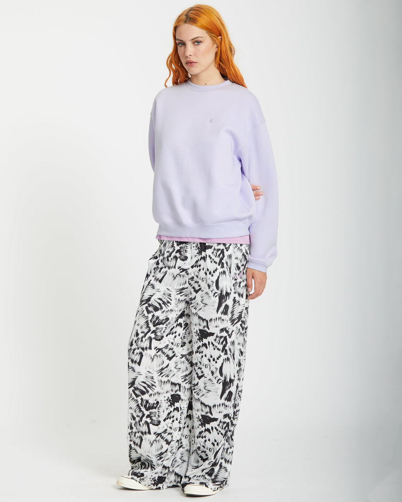 Stone Heart Up Sweatshirt - DUSTY LAVENDER