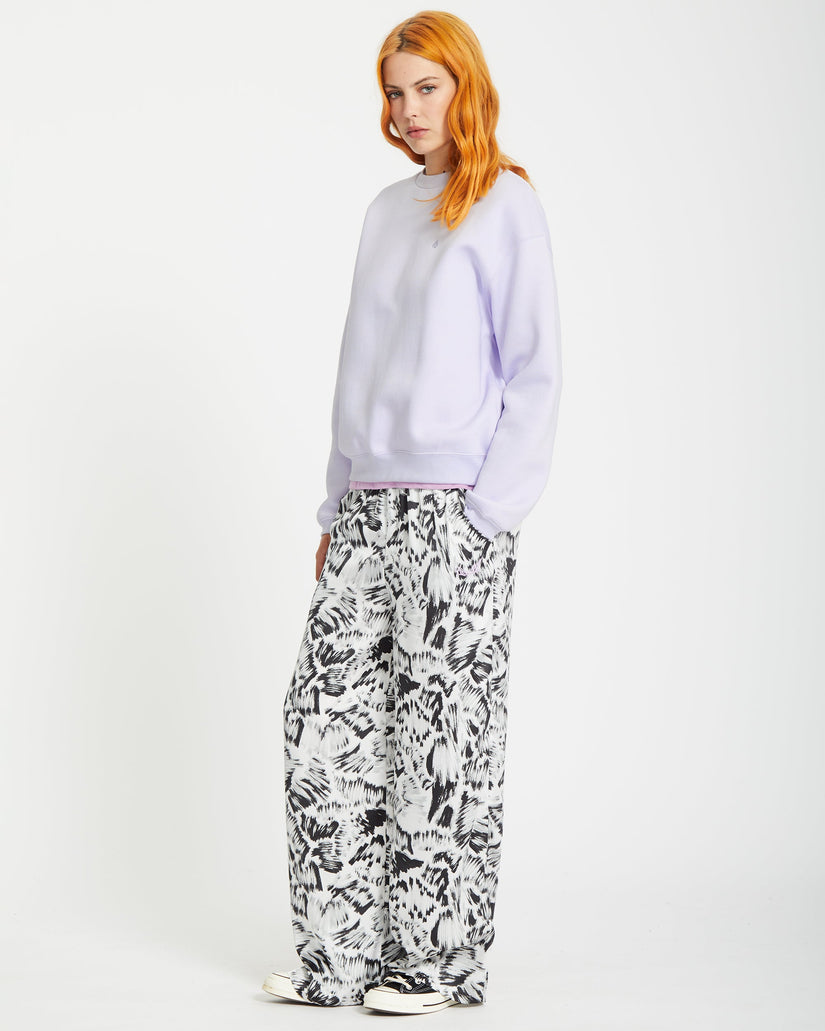 Stone Heart Up Sweatshirt - DUSTY LAVENDER