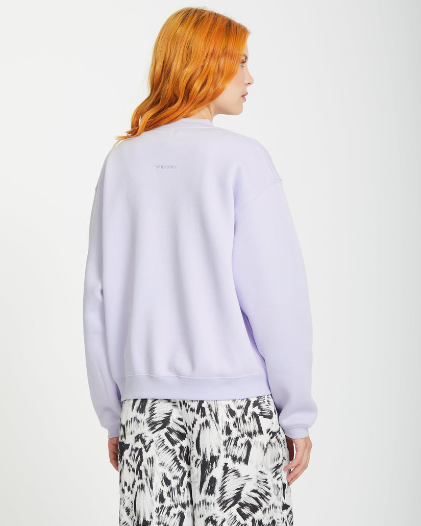 Stone Heart Up Sweatshirt - DUSTY LAVENDER