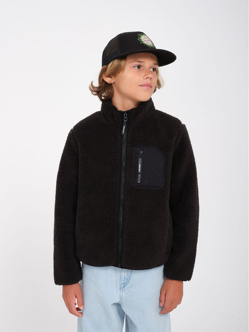 Muzzer Fuzzar Zip Sweatshirt- Black - (KIDS)