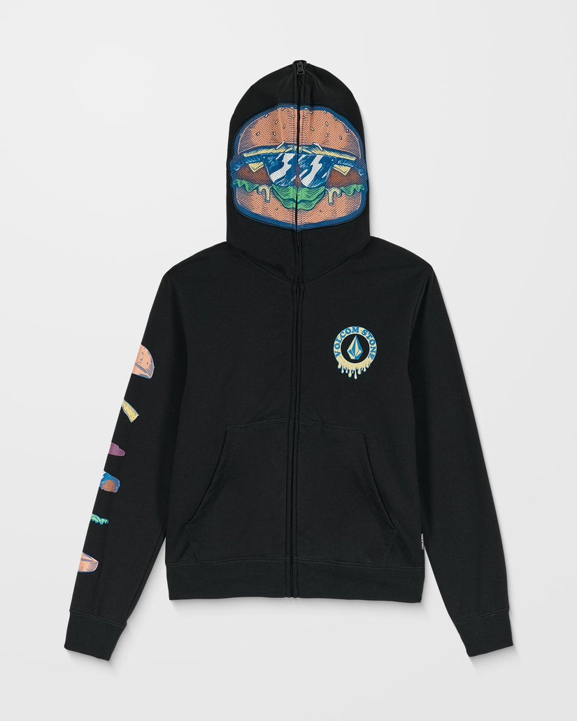 Burgstone Full Zip Up Hoodie - Black - (KIDS)