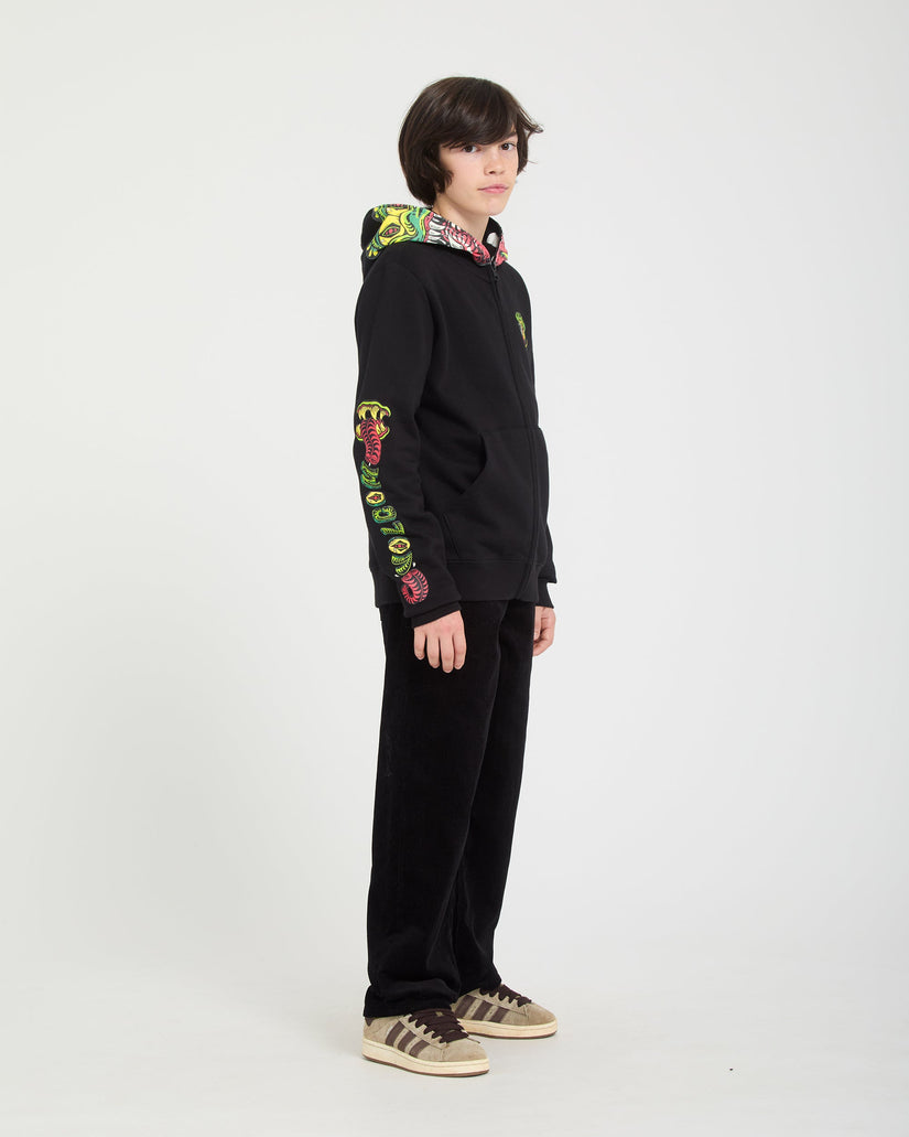 Snaky Full Zip Hoodie - Black - (KIDS)