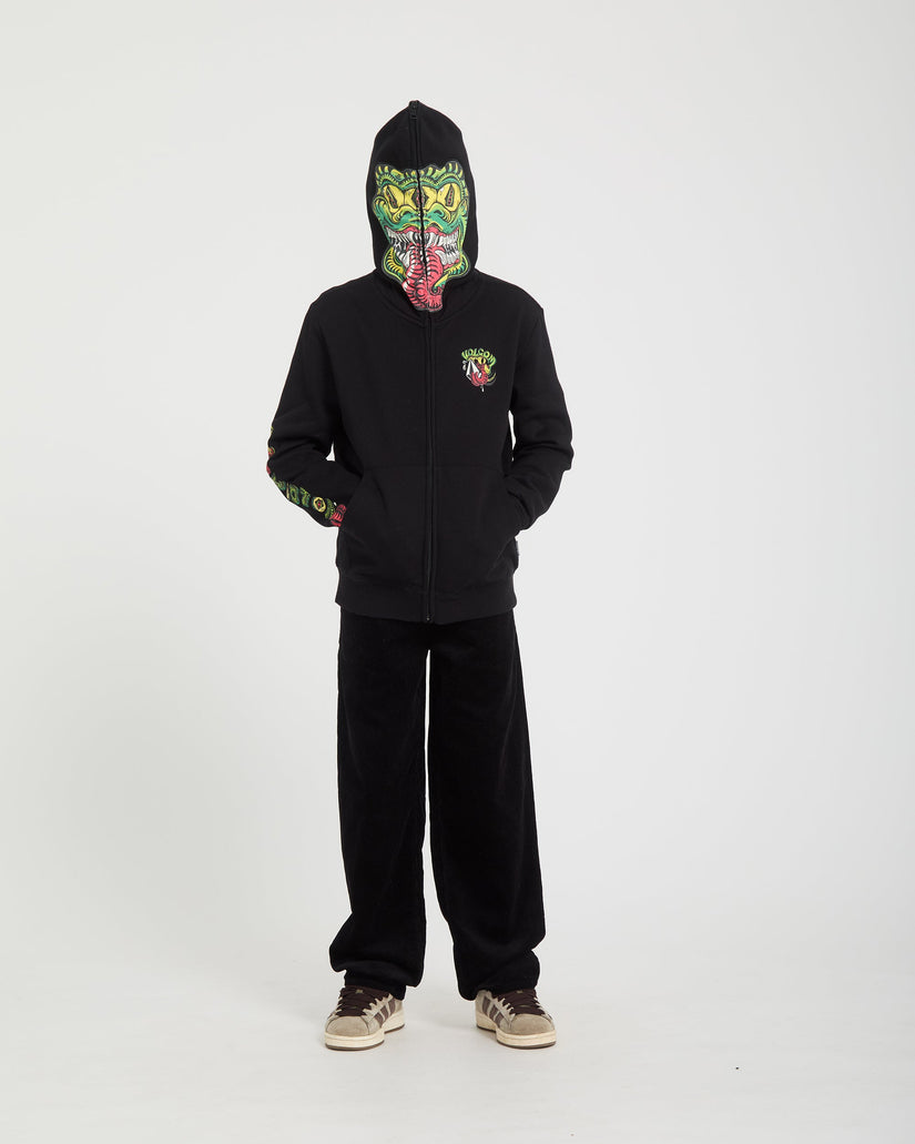 Snaky Full Zip Hoodie - Black - (KIDS)