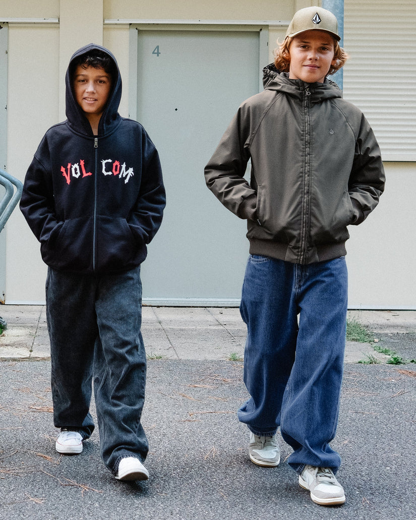 Ozzy Fleece Zip Hoodie - Black - (KIDS)
