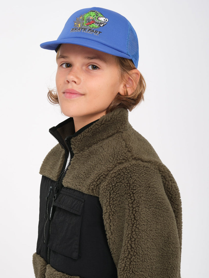 Storm Stone Zip Sherpa Sweatshirt - Wintermoss - (KIDS)
