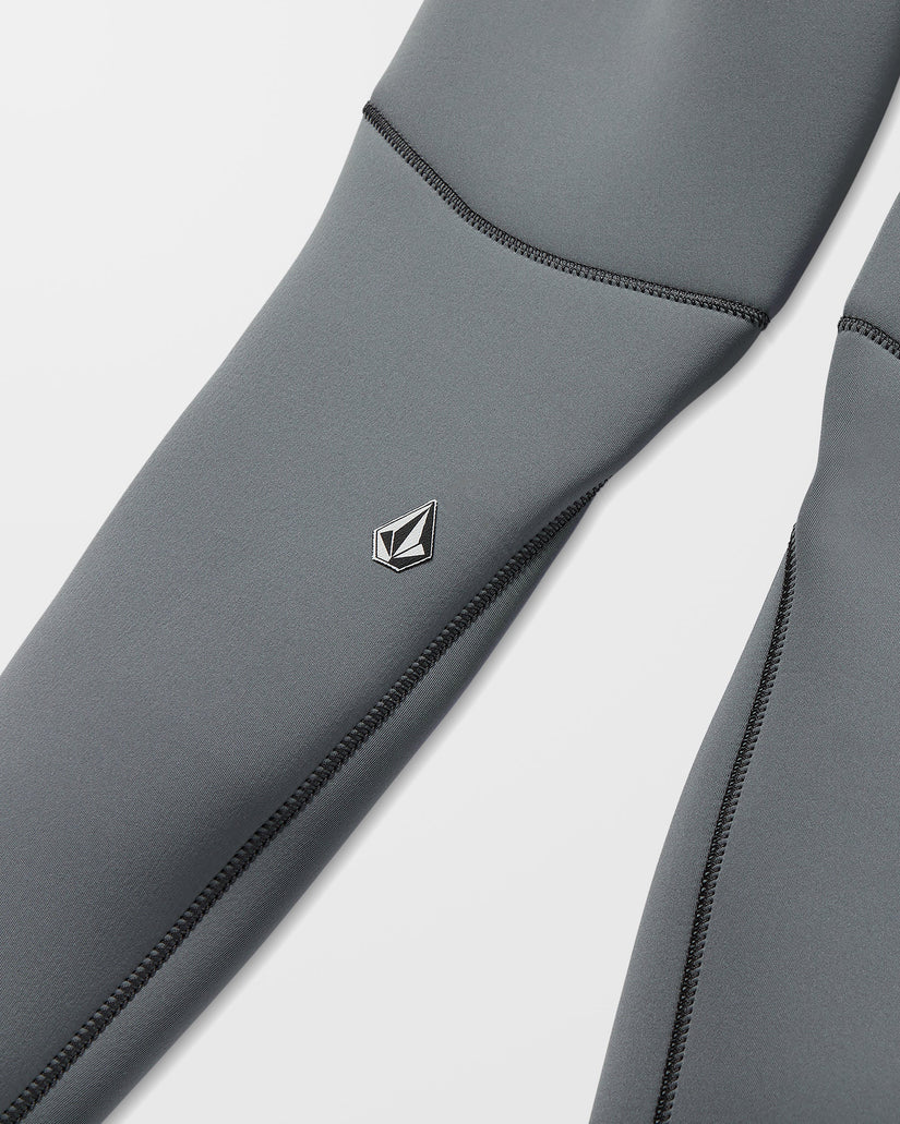 3/2Mm Long Sleeve Chest Zip Full Wetsuit - Charcoal - (KIDS)