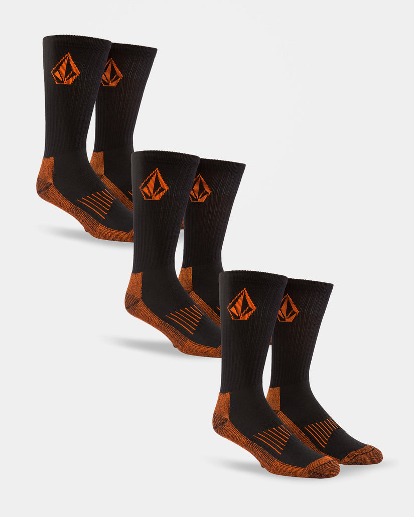 Volcom Workwear Socks (3 Pack) - Black