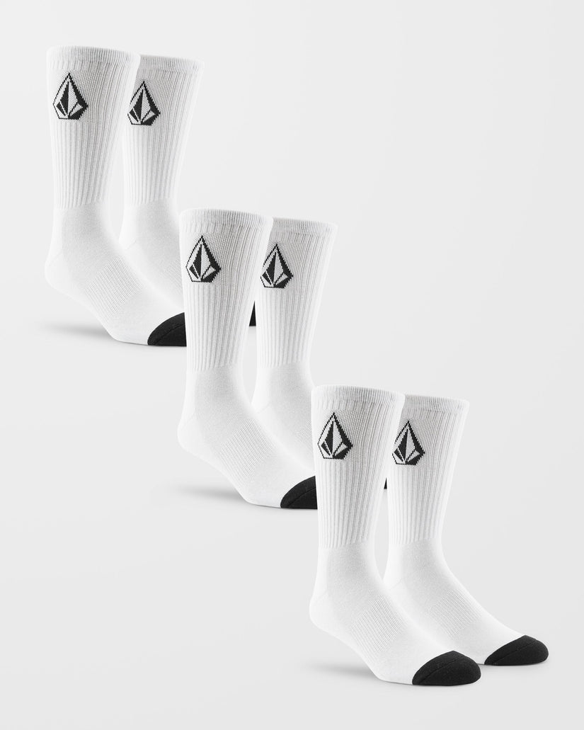 Full Stone Socks (3 pack) - White