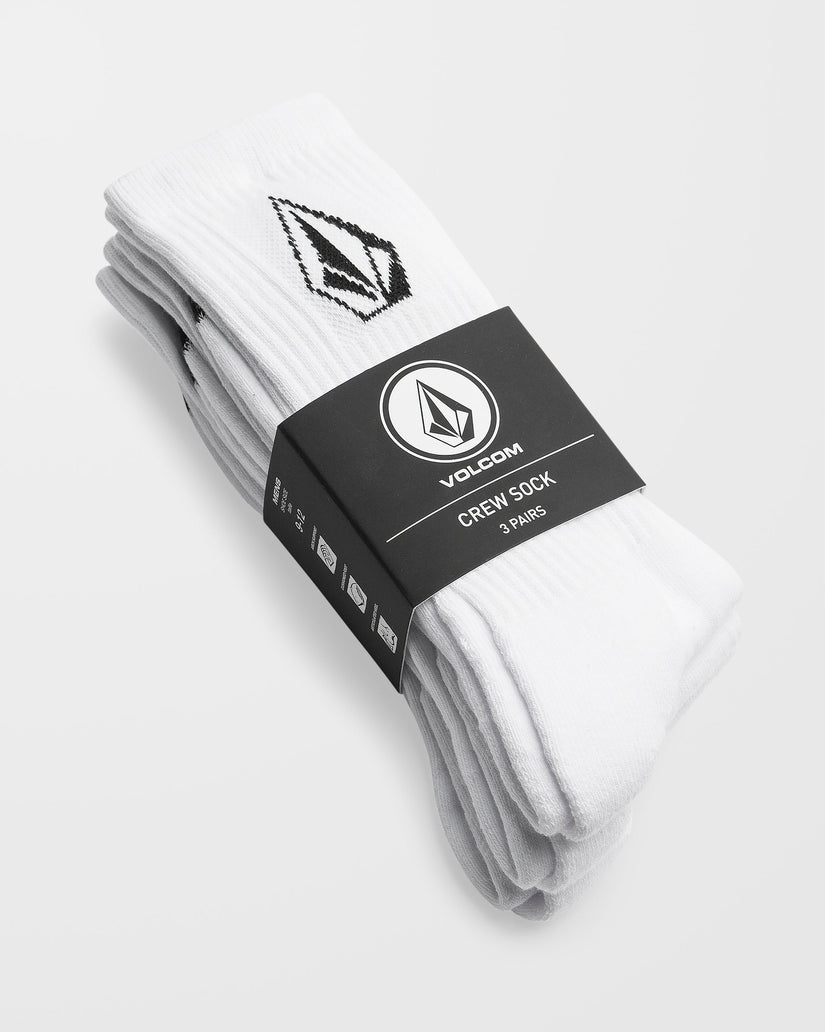 Full Stone Socks (3 pack) - White