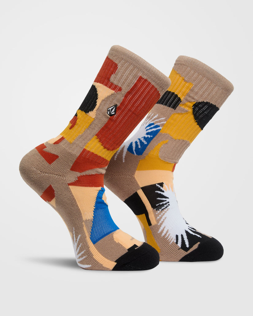 Carrau Print Mixer Socks (3 pack) - Multi