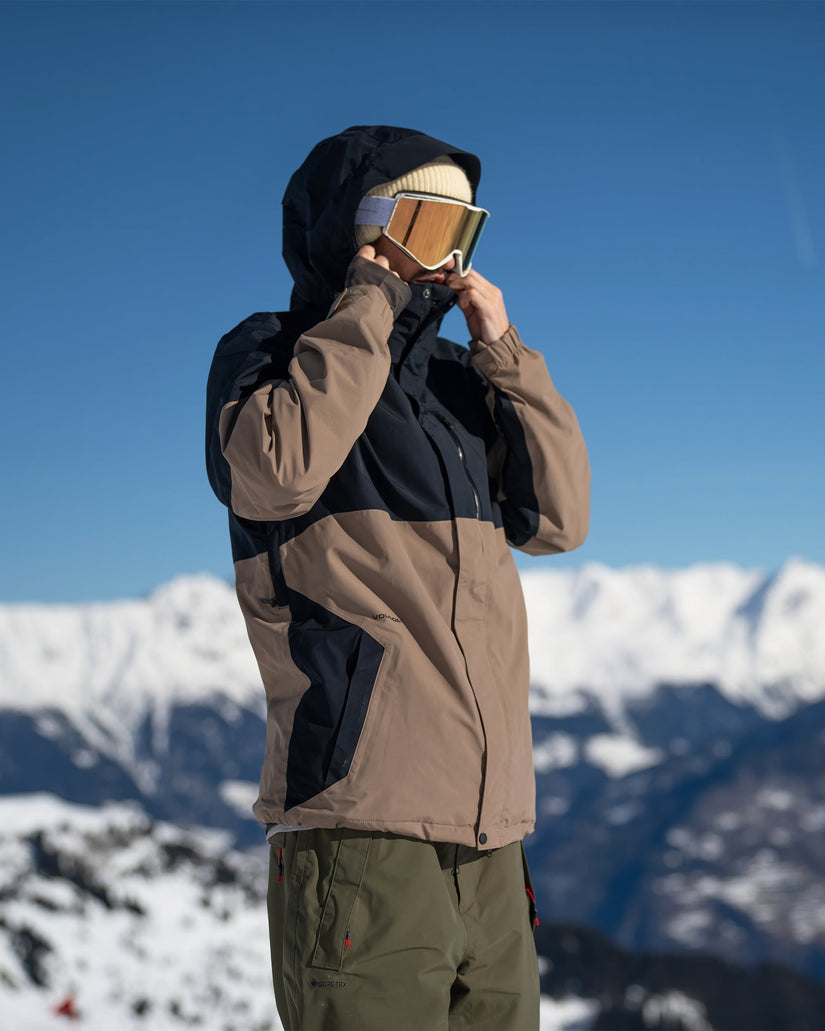 L Gore-Tex Jacket - Chestnut Brown