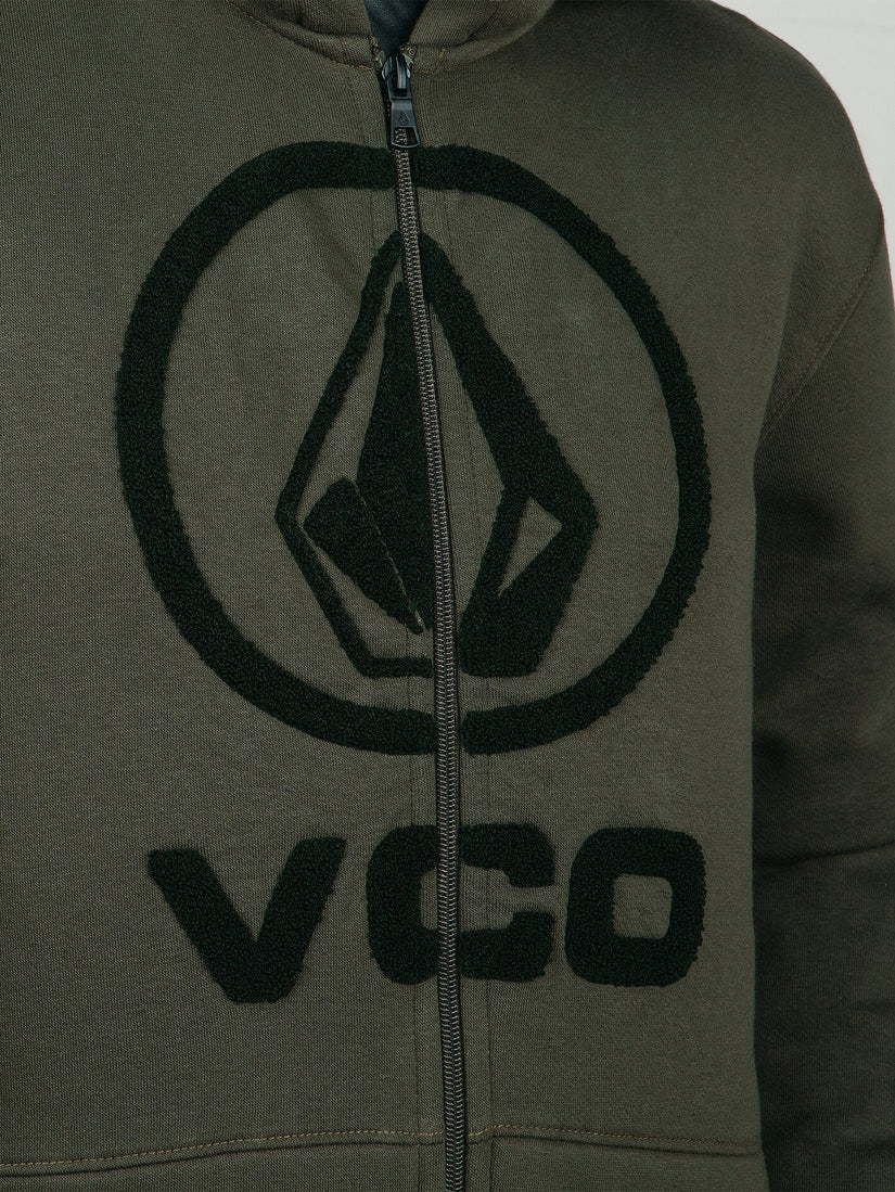 Stone Terry Fleece - Black Green