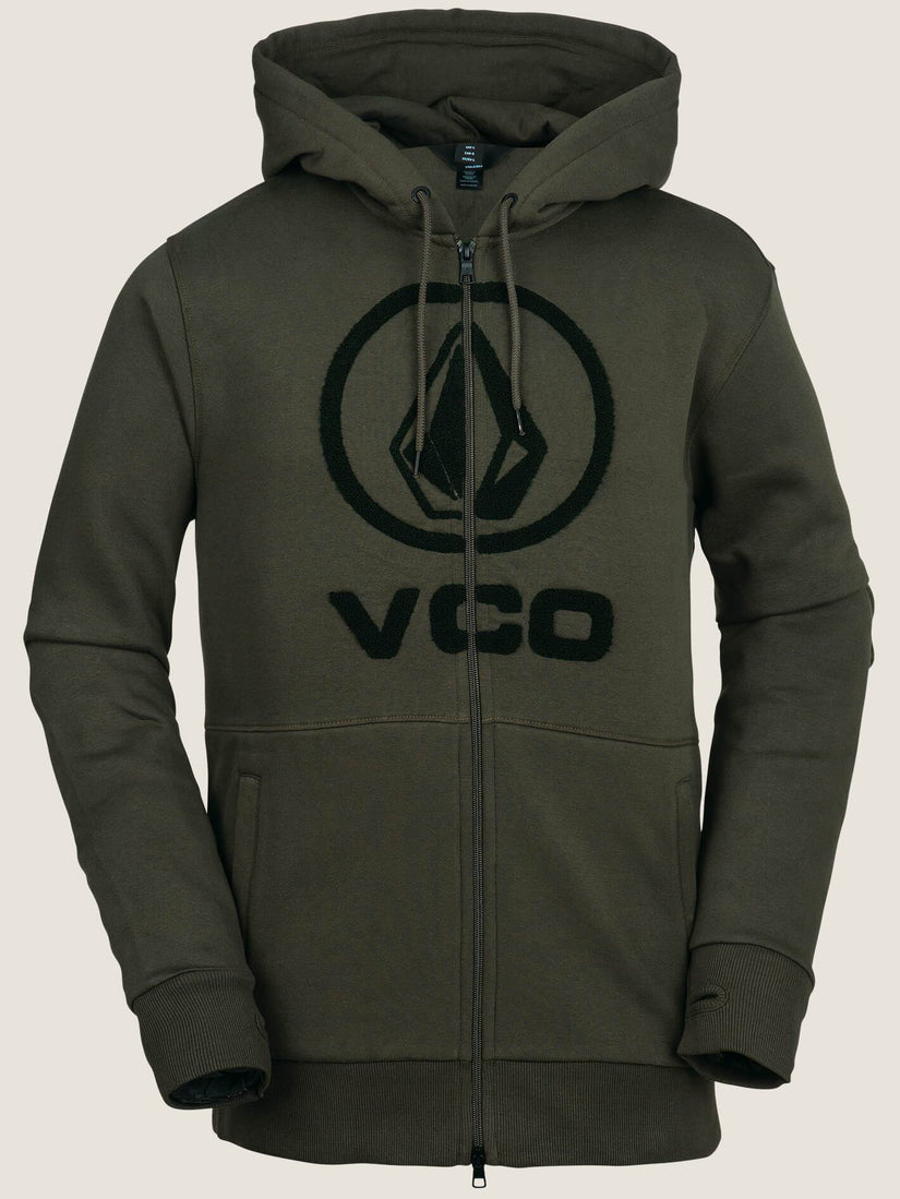 Stone Terry Fleece - Black Green