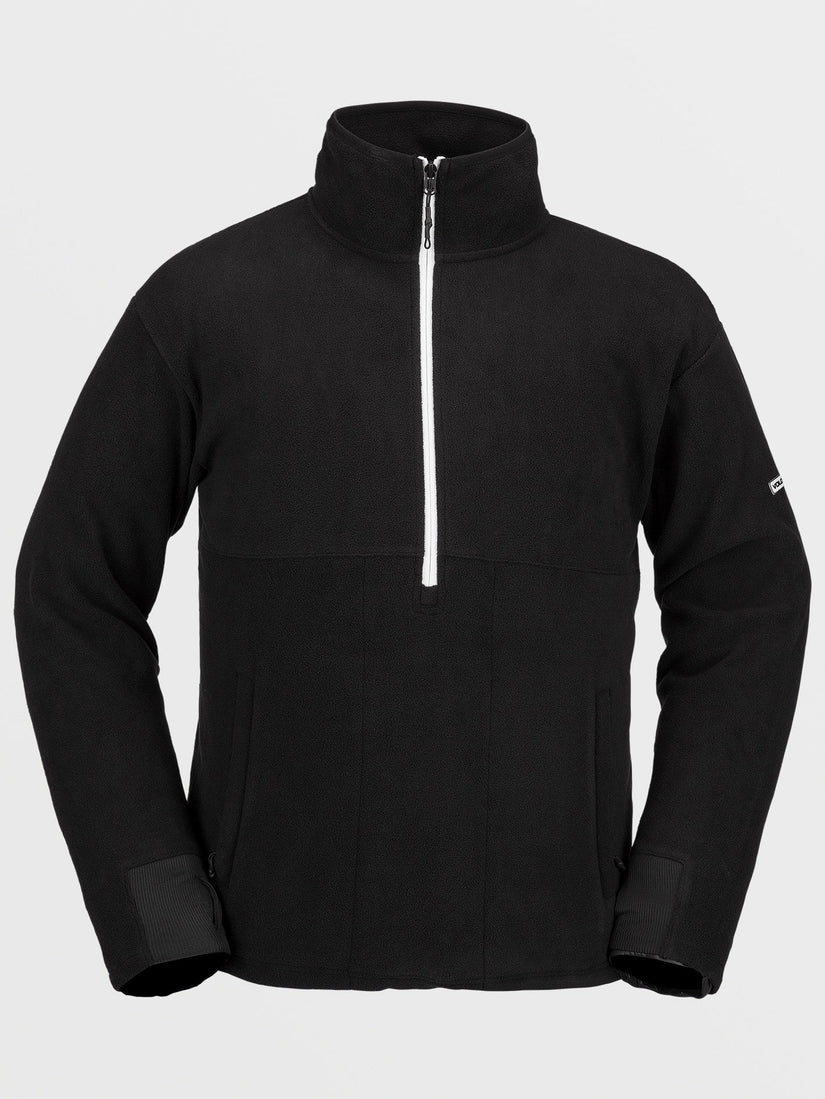 Polar Mock 1/2 Zip Sweatshirt - BLACK (G4152405_BLK) [F]