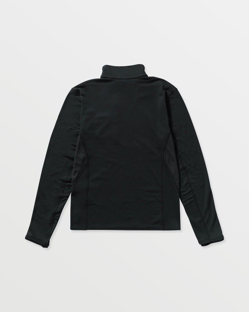 Gridlock Mock Neck Sweatshirt - Black