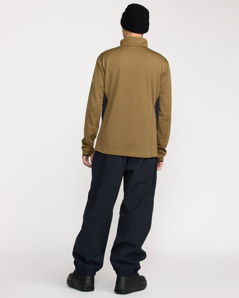Gridlock Mock Neck Sweatshirt - Bronze