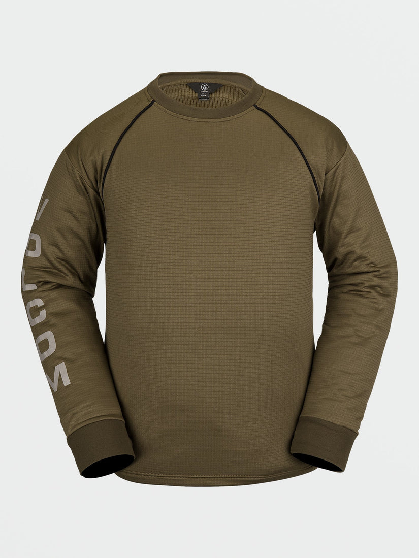 WAFFLE BACKED CREW FLEECE (G4652300_DTK) [1]