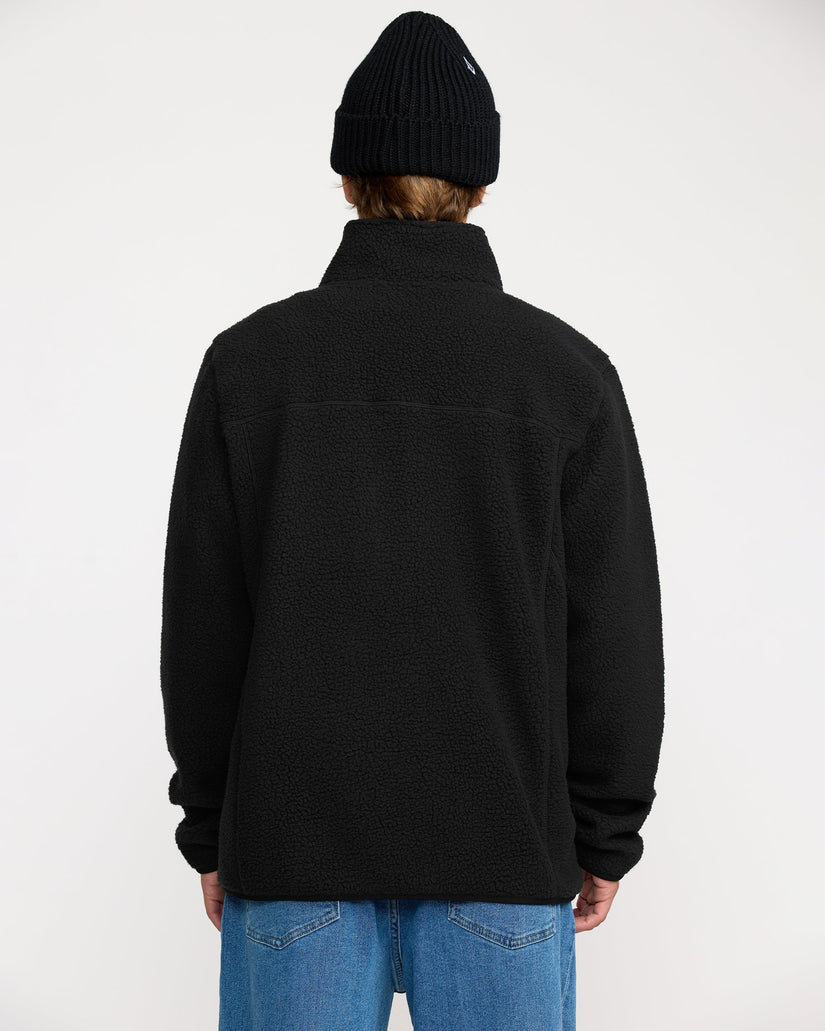 Nelson Sherpa Full Zip Jacket - Black