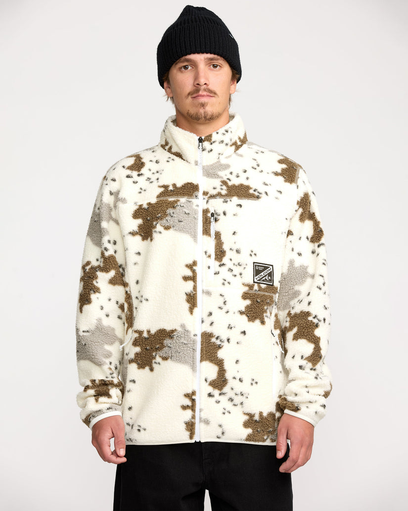 Nelson Sherpa Full Zip Jacket - White