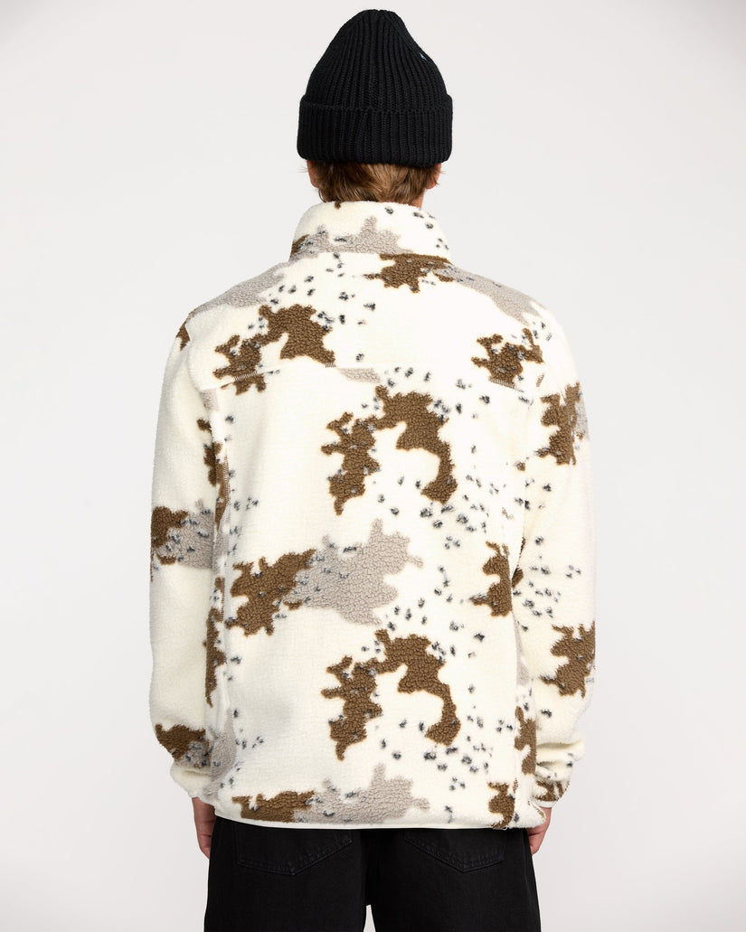 Nelson Sherpa Full Zip Jacket - White