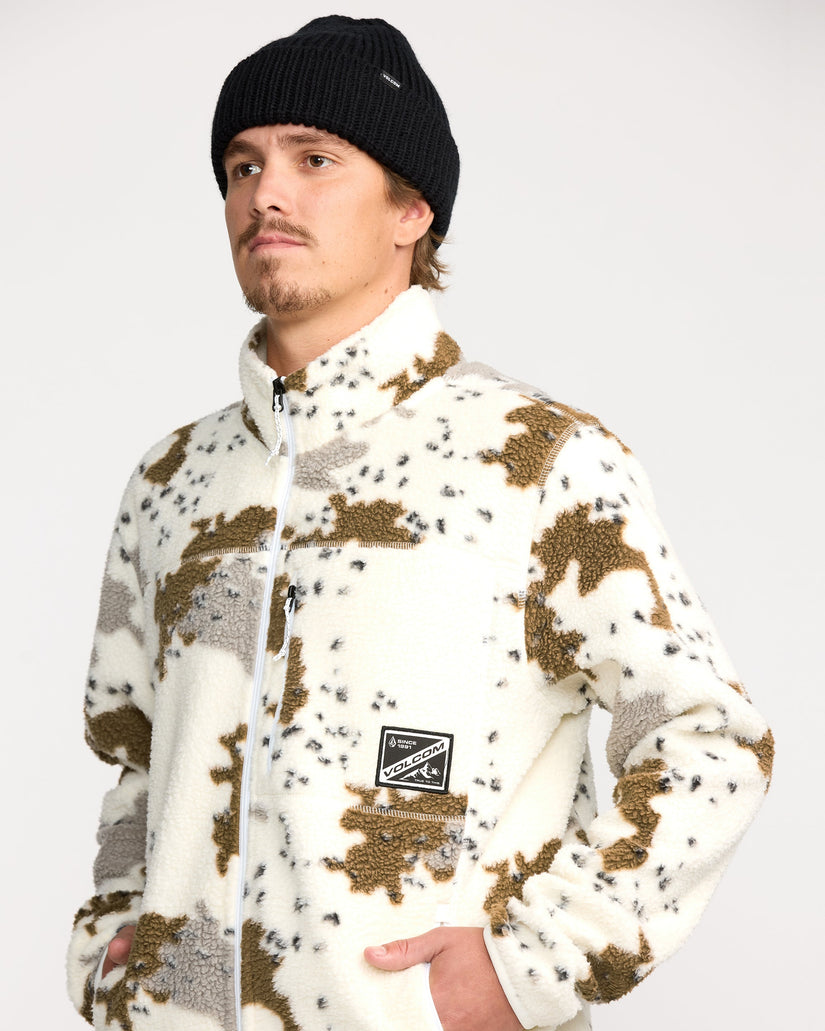Nelson Sherpa Full Zip Jacket - White