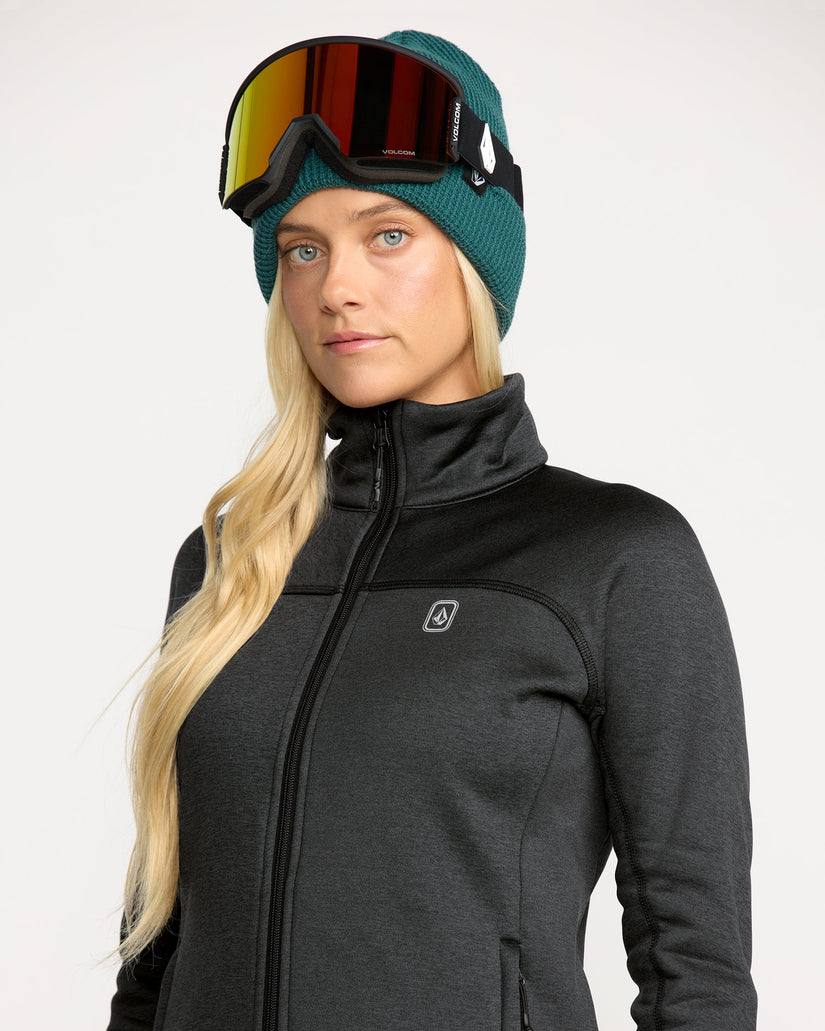 Frostbyte Fleece Full Zip Sweatshirt - Black