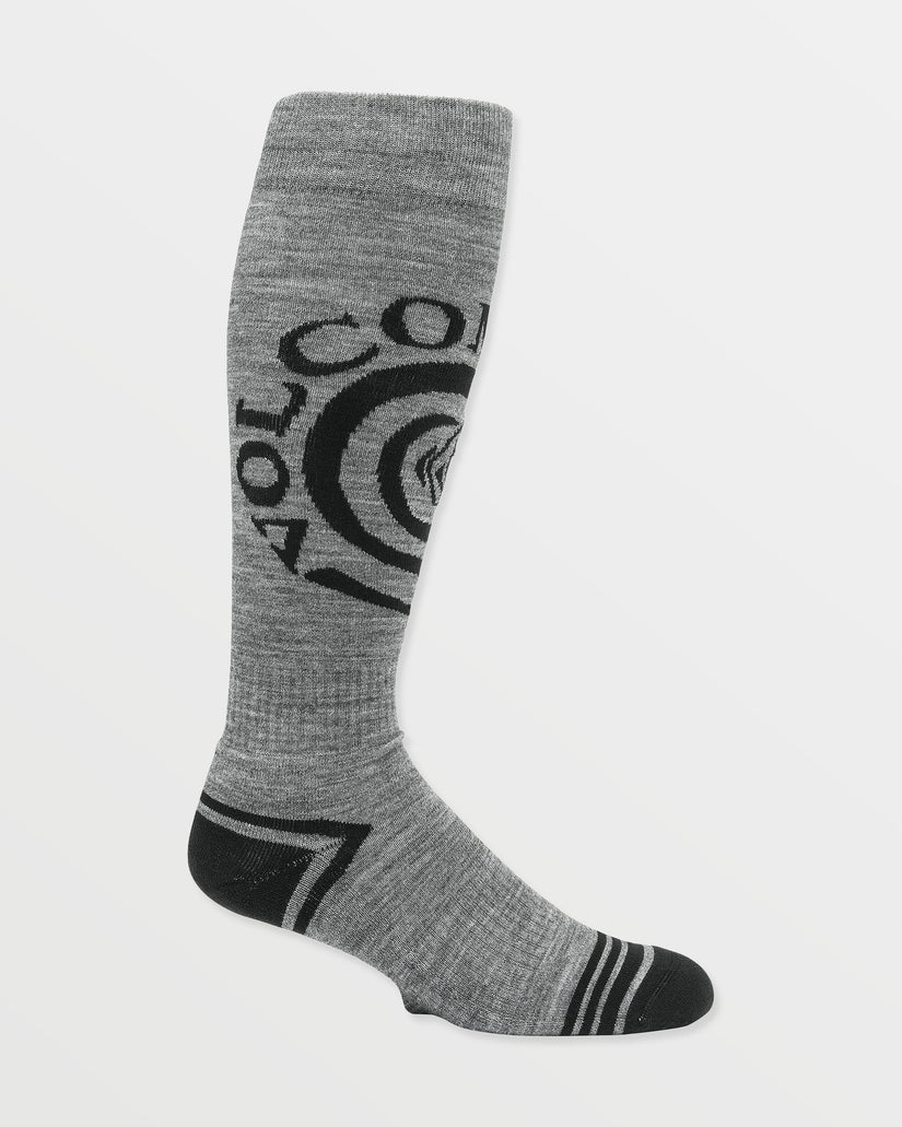 Spiral Over-The-Calf Socks - Heather Grey