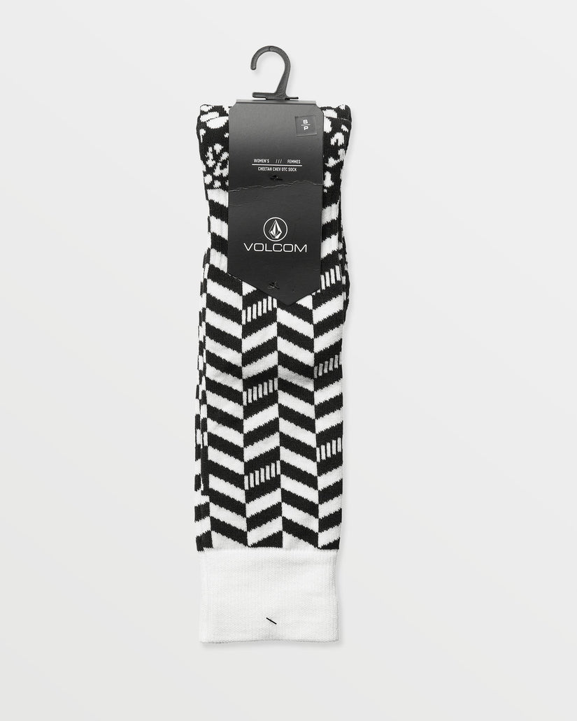 Cheetah Chev Otc Socks - Black