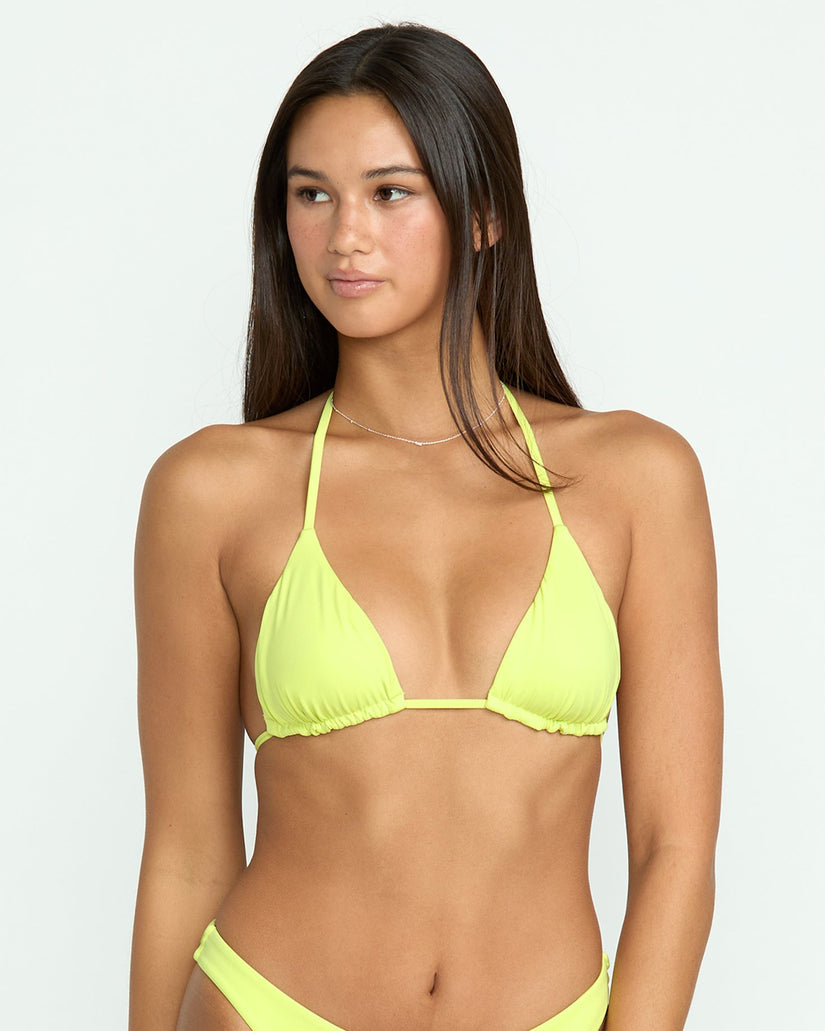 Simply Seamless Triangle Bikini Top - Island Green