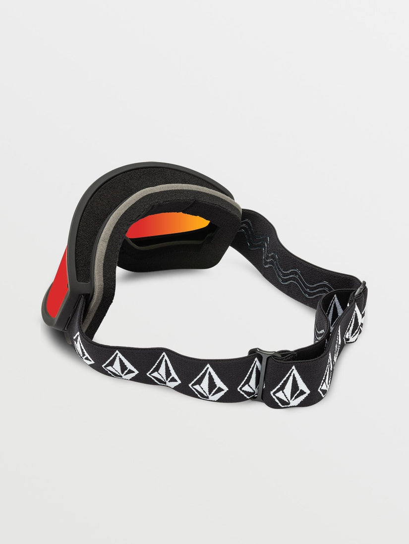 Footprints Matte Black Stone Goggle (+ Bonus Lens - Yellow) - RED CHROME (VG0623502_RDCH) [2]