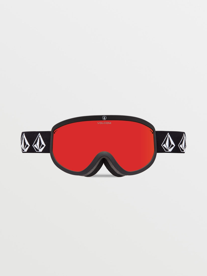 Footprints Matte Black Stone Goggle (+ Bonus Lens - Yellow) - RED CHROME (VG0623502_RDCH) [B]