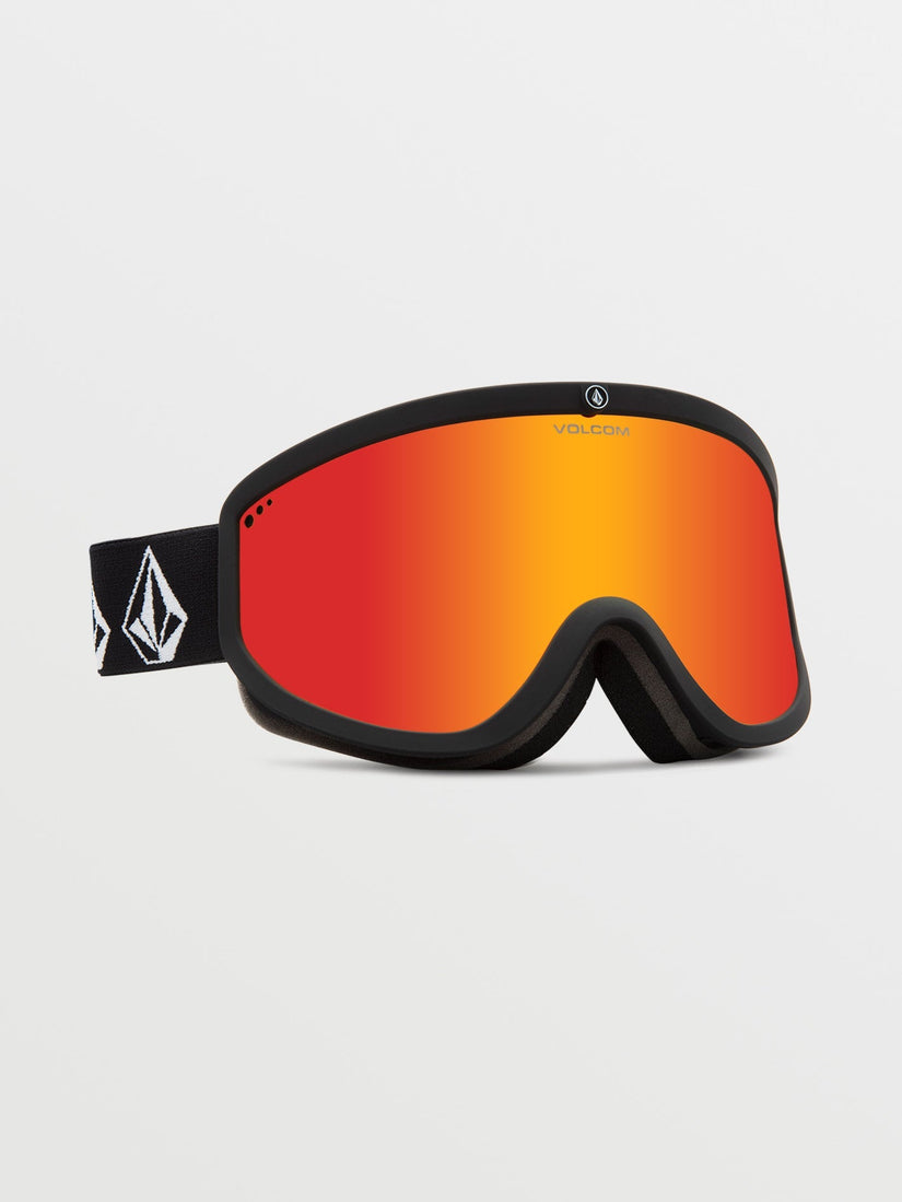 Footprints Matte Black Stone Goggle (+ Bonus Lens - Yellow) - RED CHROME (VG0623502_RDCH) [F]