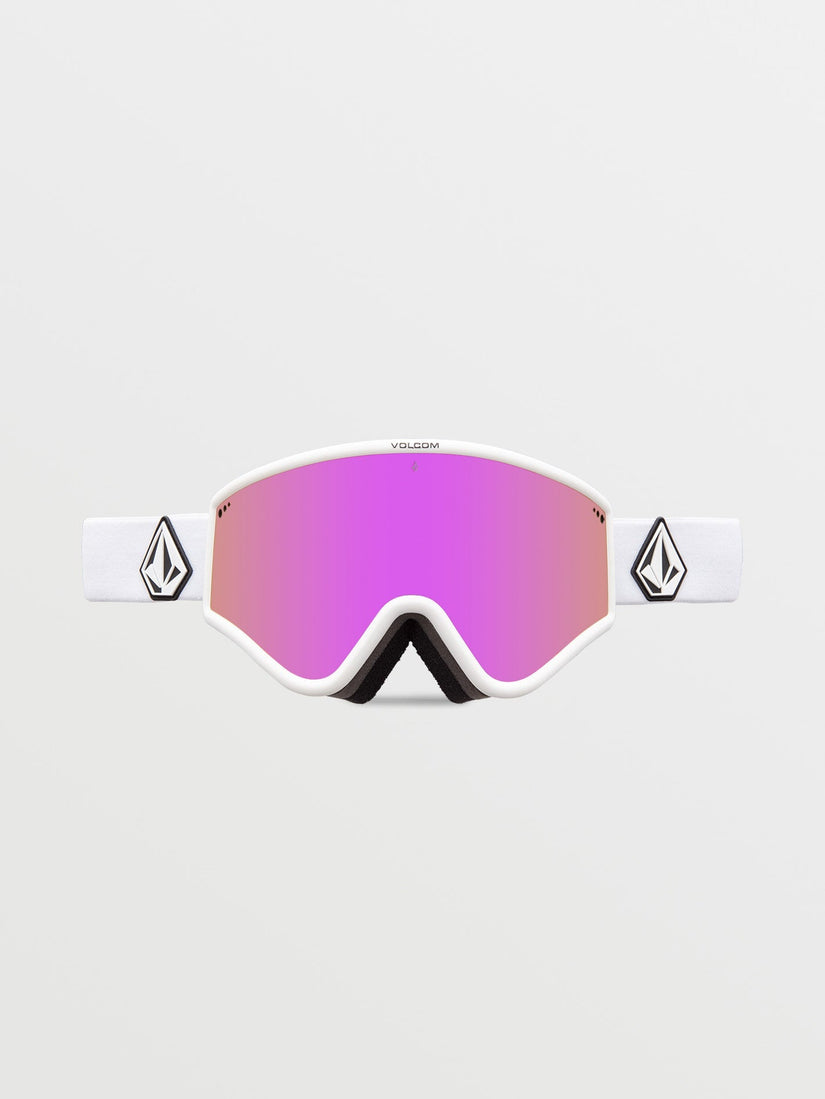 Yae Matte White Goggle (+ Bonus Lens - Yellow) - PINK CHROME (VG0723501_PICH) [B]