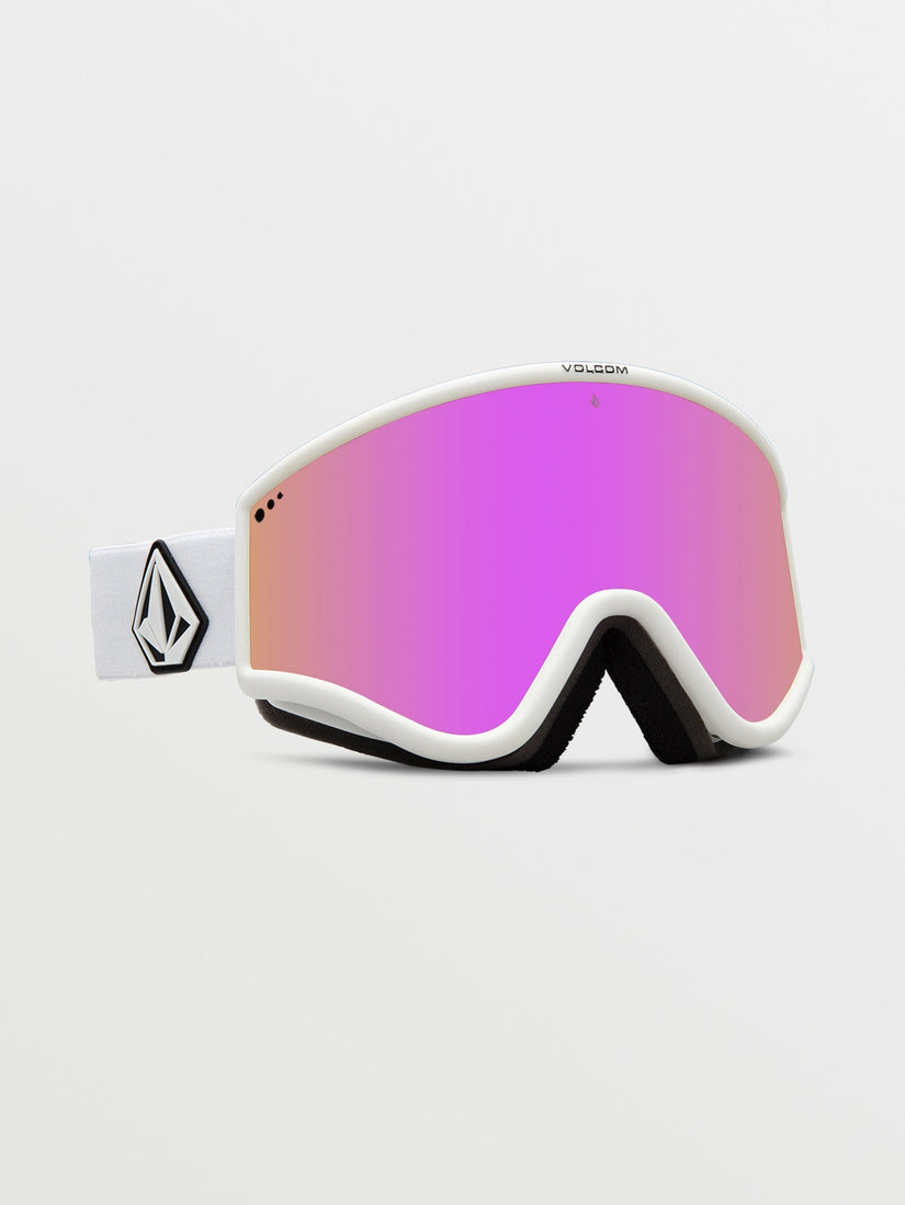 Yae Matte White Goggle (+ Bonus Lens - Yellow) - PINK CHROME (VG0723501_PICH) [F]