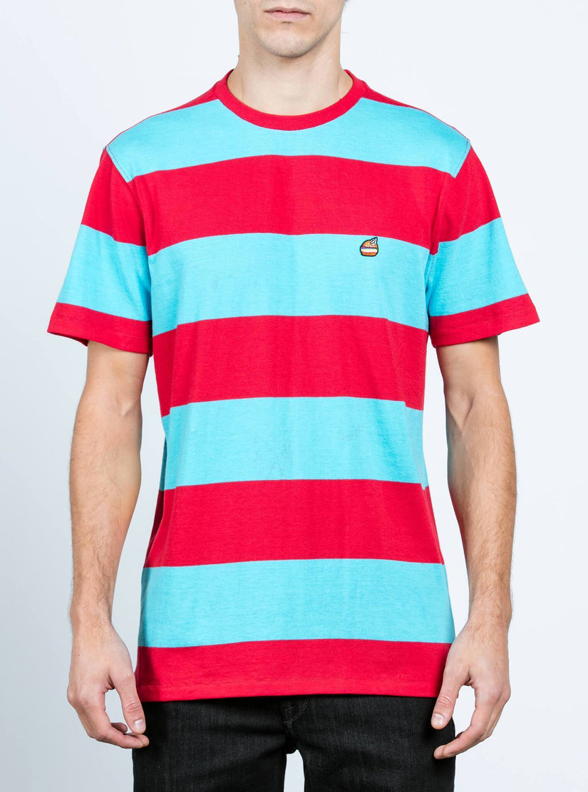 Burger X Volcom Crew Tee - Dusty Aqua