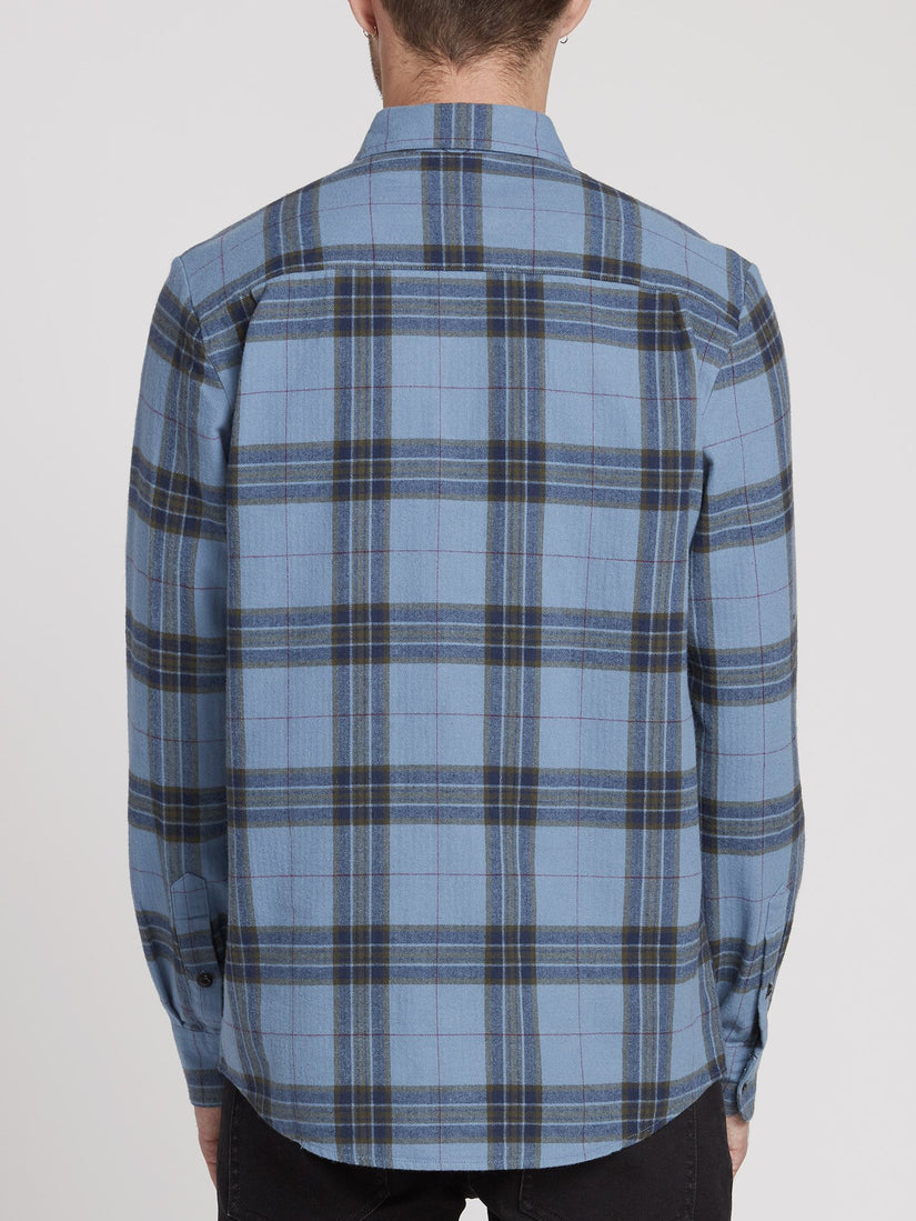 Caden Plaid Shirt - Blue Rinse (A0531906_RNE) [B]