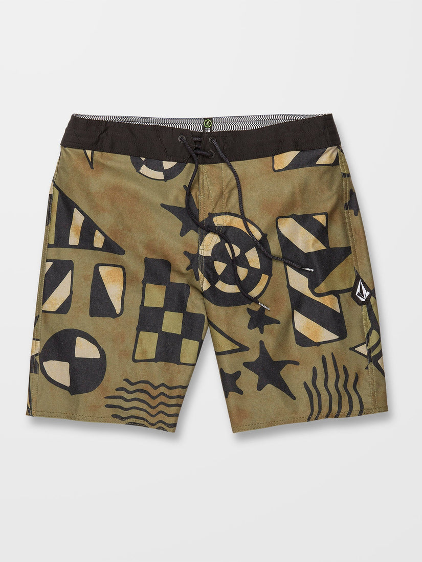 Geo Stoney 19" Boardshort - SERVICE GREEN (A0812308_SVG) [1]
